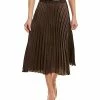 Max Studio Pleated Midi Skirt Women