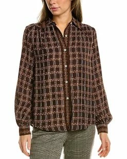 Max Studio Button-Up Blouse Women