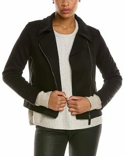 Max Studio Scuba Moto Jacket Women