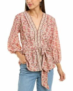 Max Studio Tie Front Blouse Women