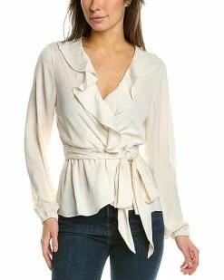 Max Studio Ruffle Neck Blouse Women