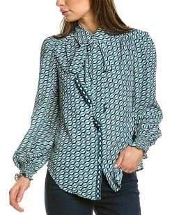 Max Studio Scarf Neck Blouse Women