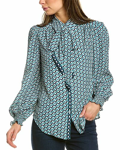 Max Studio Scarf Neck Blouse Women