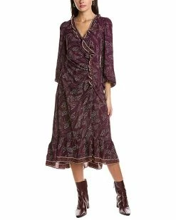 Max Studio Cinched Front Midi Dress Women