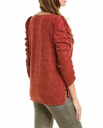Max Studio Ruched Sleeve Top Women - Image 2