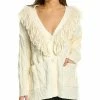 Max Studio Fringe Cardigan Women