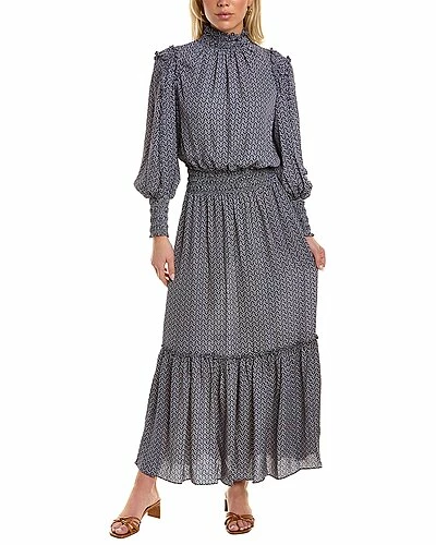 Max Studio Smocked Midi Dress Women