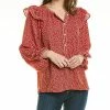 Max Studio Ruffle Blouse Women