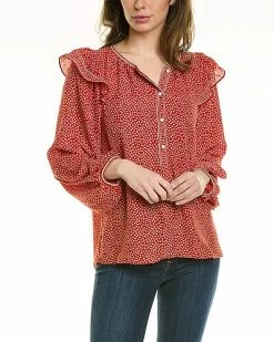 Max Studio Ruffle Blouse Women