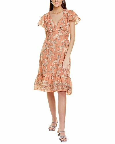 Max Studio Flounce Midi Dress Women