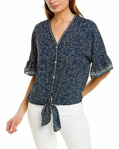 Max Studio Front Tie Top Women